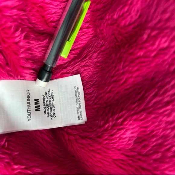 The North Face Striped Pink and Green Knit Hat - Picture 8 of 10